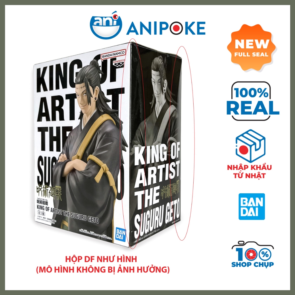 Mô hình Kenjaku Suguru Geto King of Artist KOA Jujutsu Kaisen chính hãng Bandai Nhật f80-06