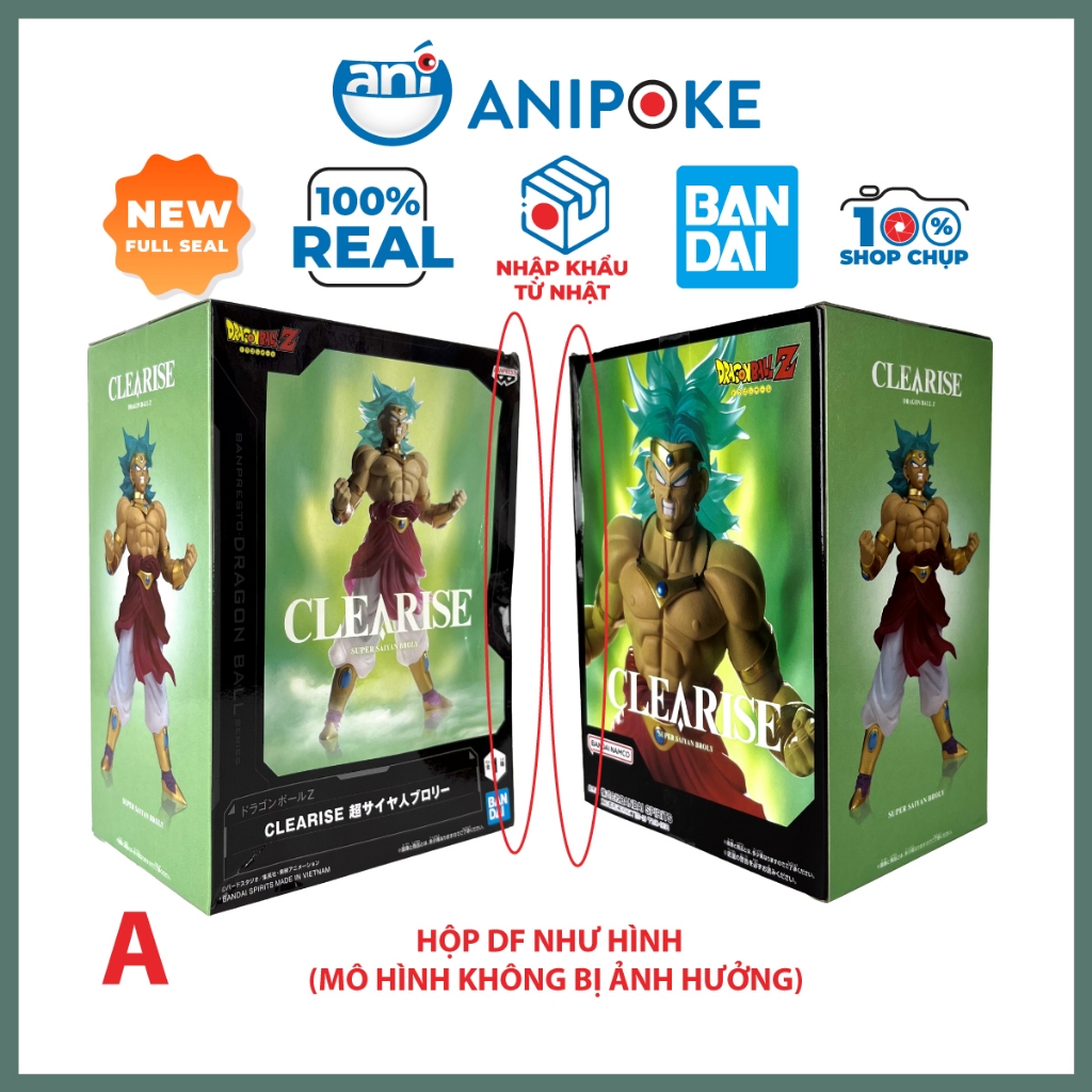 Mô hình Super Saiyan Broly Clearise Dragon Ball chính hãng Nhật F80-07