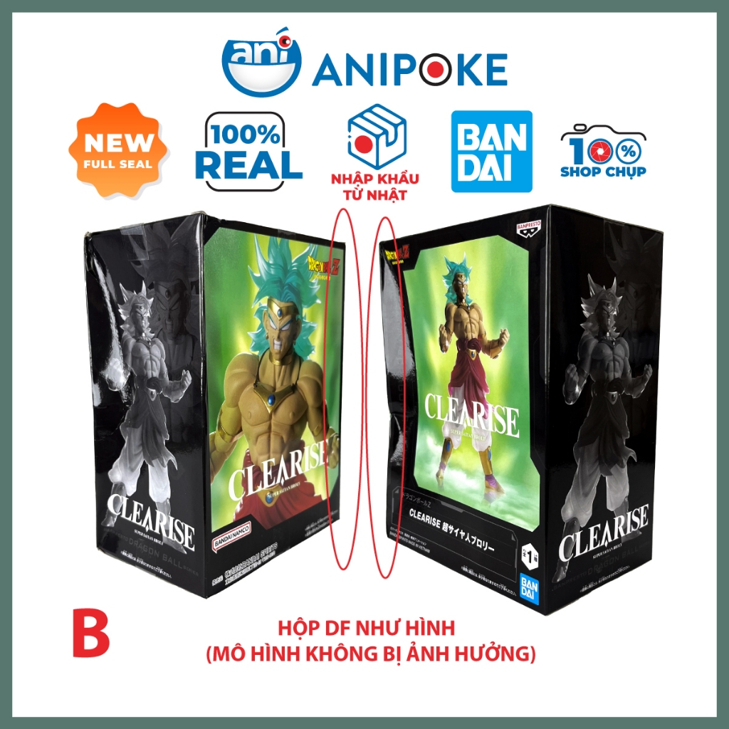 Mô hình Super Saiyan Broly Clearise Dragon Ball chính hãng Nhật F80-07