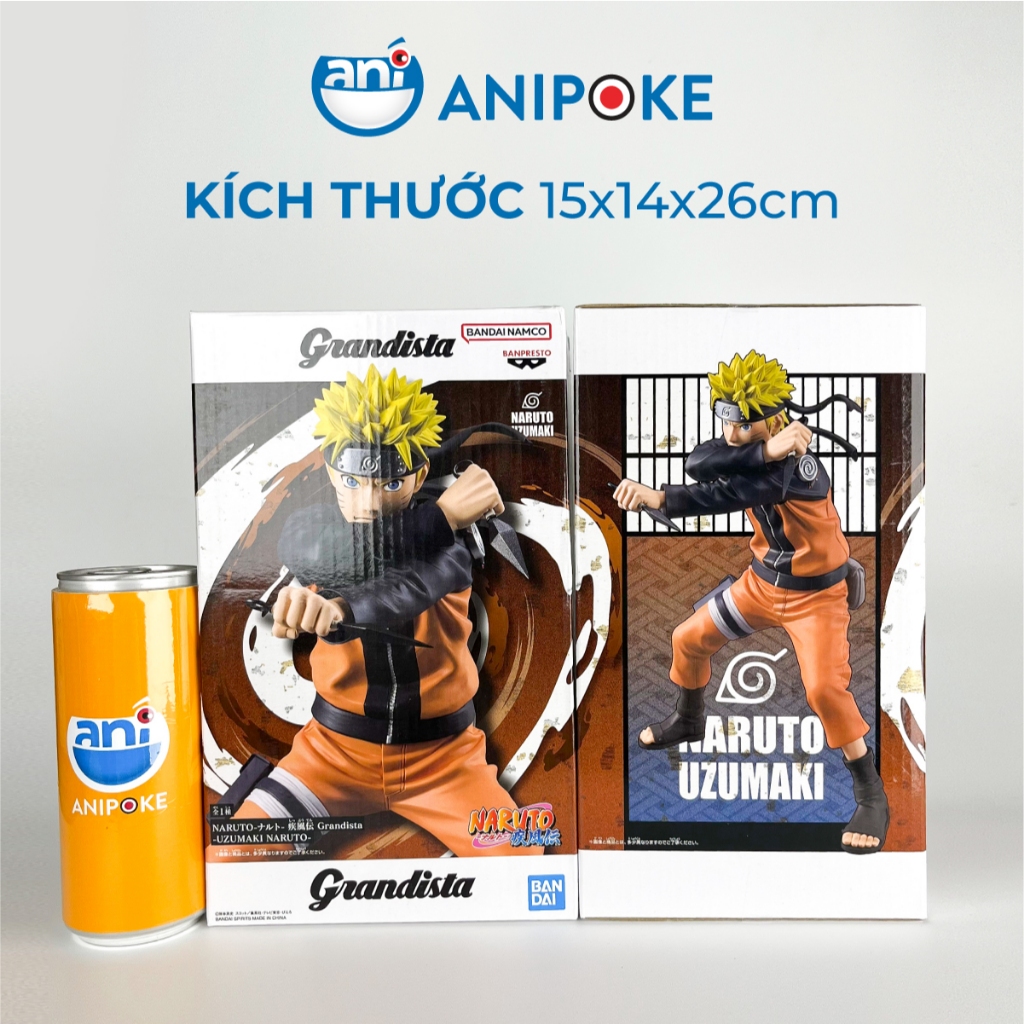 Mô hình Naruto Grandista 2024 Naruto, chính hãng Nhật Bản Anipoke  f82-03
