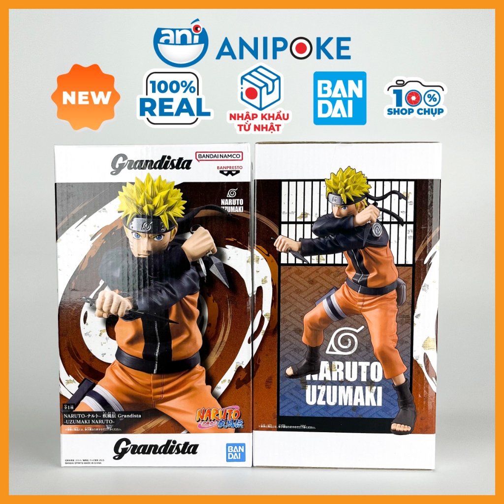Mô hình Naruto Grandista 2024 Naruto, chính hãng Nhật Bản Anipoke  f82-03