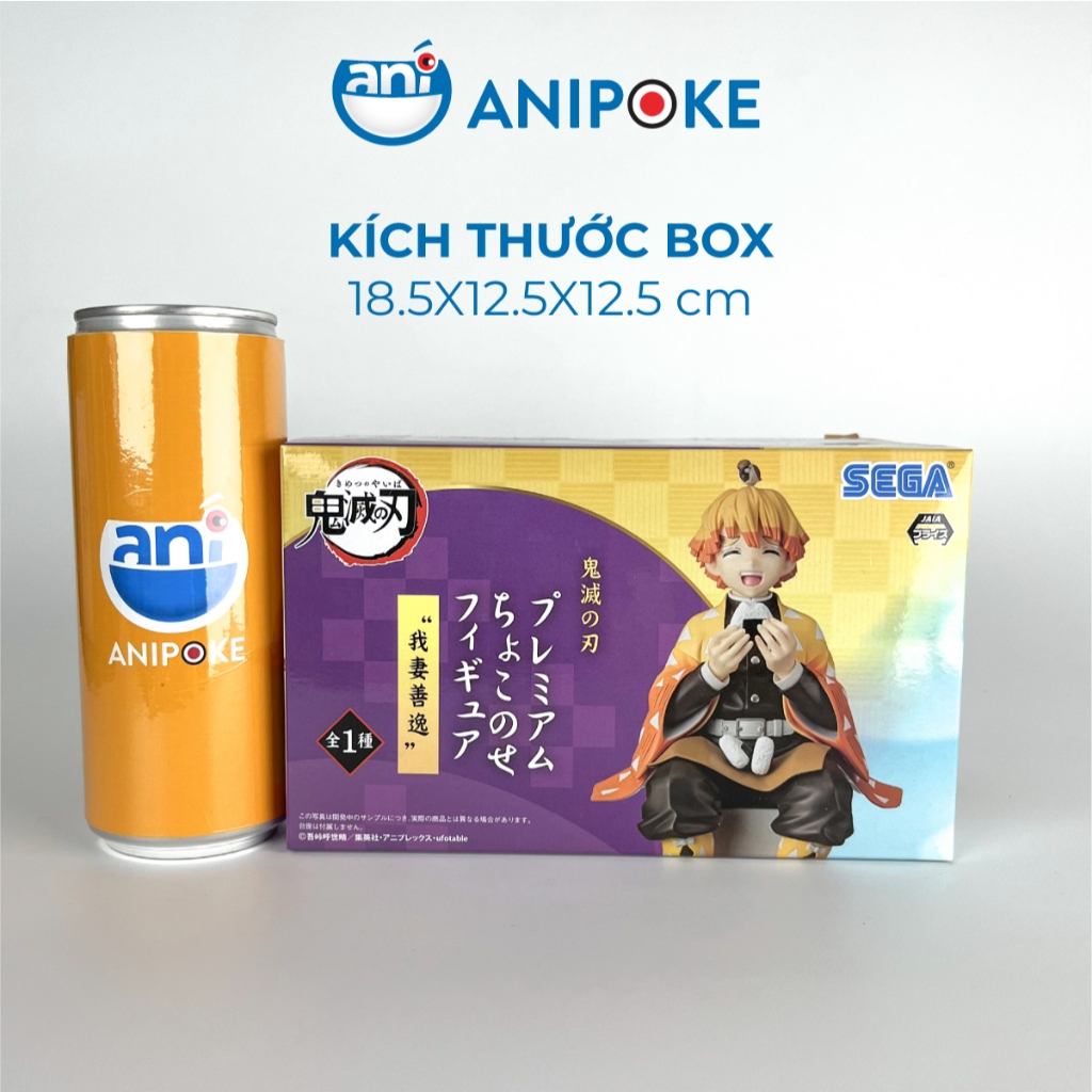 Mô hình Zenitsu ăn cơm nắm Kimetsu no yaiba Thanh gươm diệt quỷ chính hãng (Nhập từ Nhật Full box) F9-c