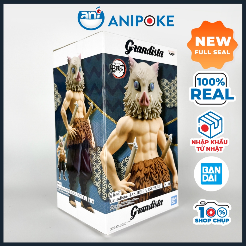 Mô hình Đấng Inosuke Grandista Kimetsu no yaiba Thanh gươm diệt quỷ chính hãng Bandai Nhật f46-12
