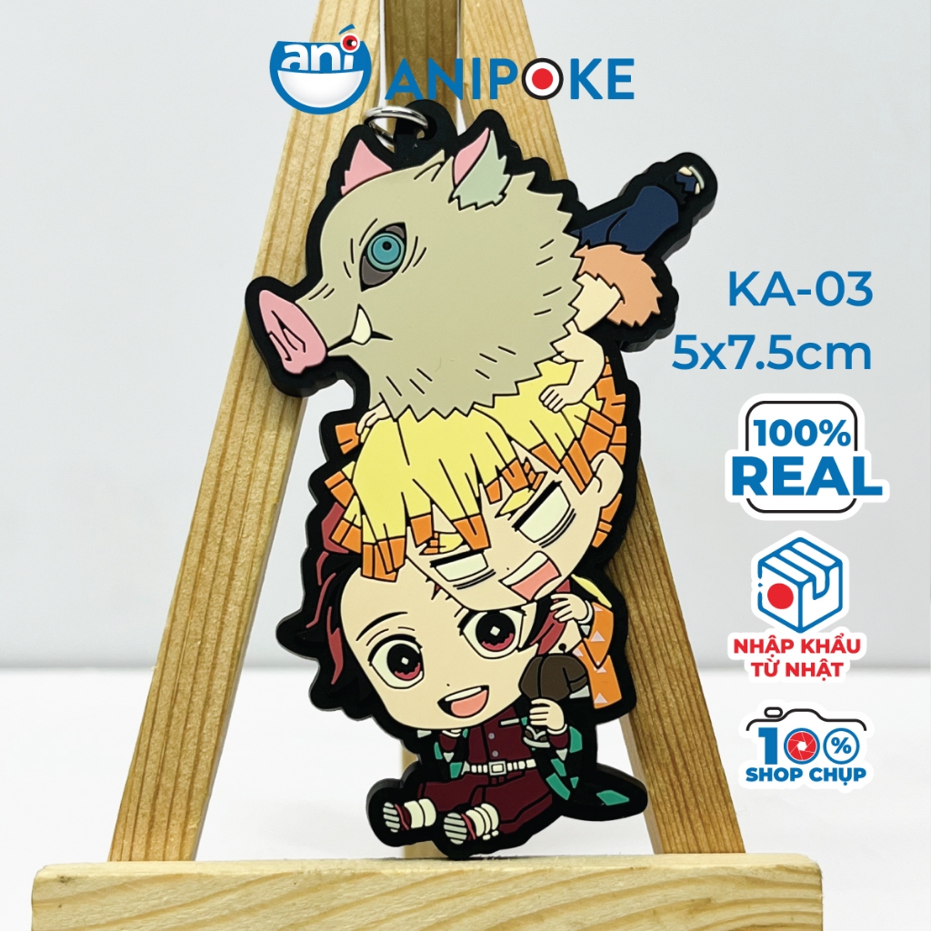 Móc khóa Kimetsu no yaiba Thanh gươm diệt quỷ chính hãng, nhập từ Nhật.