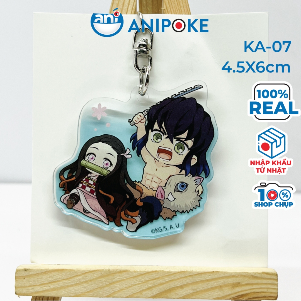 Móc khóa Kimetsu no yaiba Thanh gươm diệt quỷ chính hãng, nhập từ Nhật.