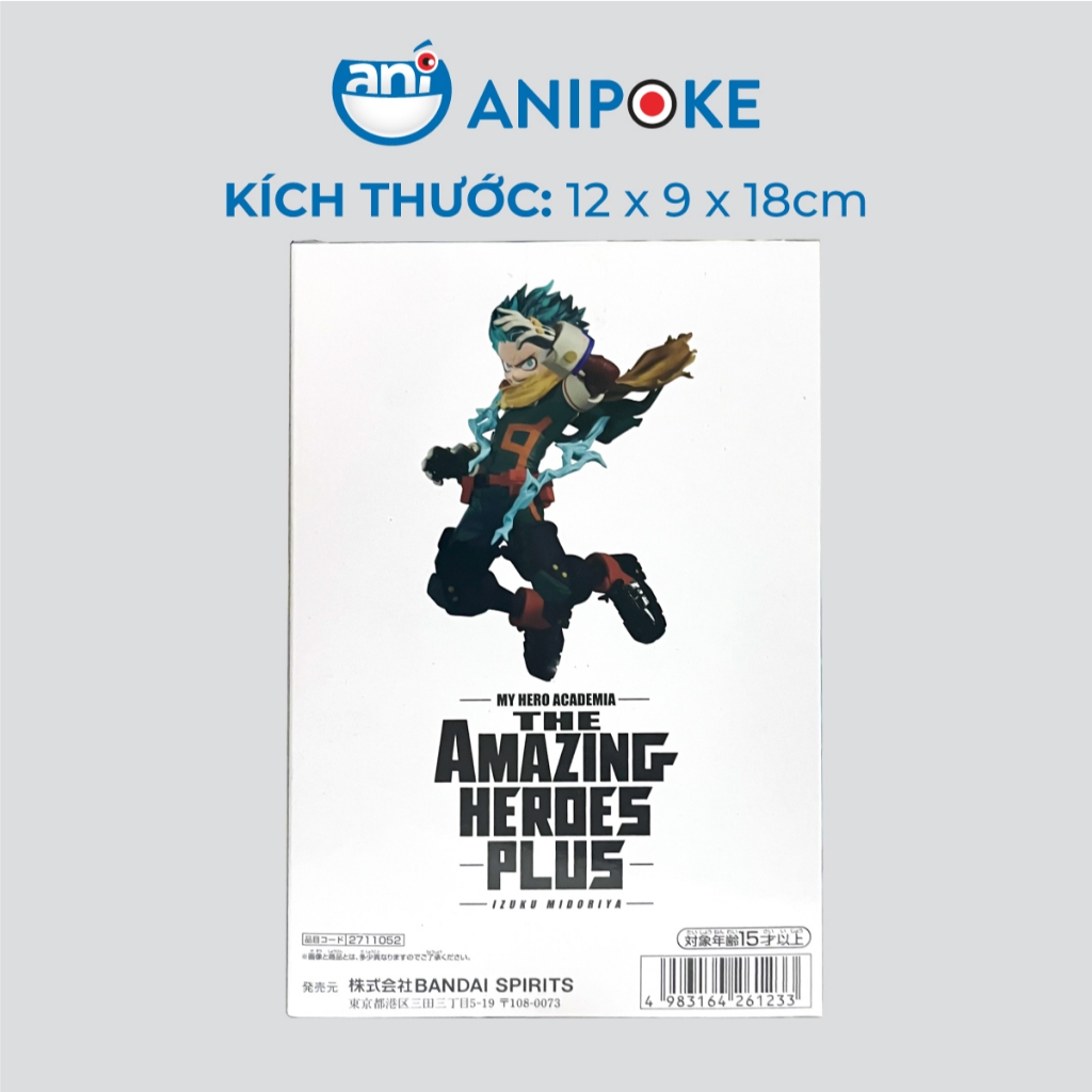 Mô hình Deku The amzing heroes plus 01  MHA  chính hãng Bandai Nhật F26-12