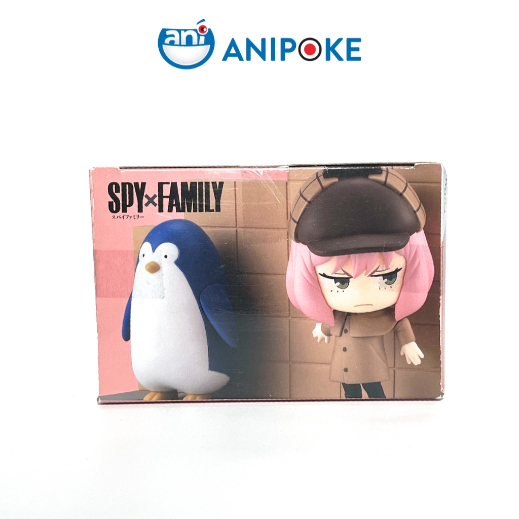Mô hình  thám tử Anya Forger và chim cánh cụt spy x family Chính hãng Furyu Nhật Full box) f0-43