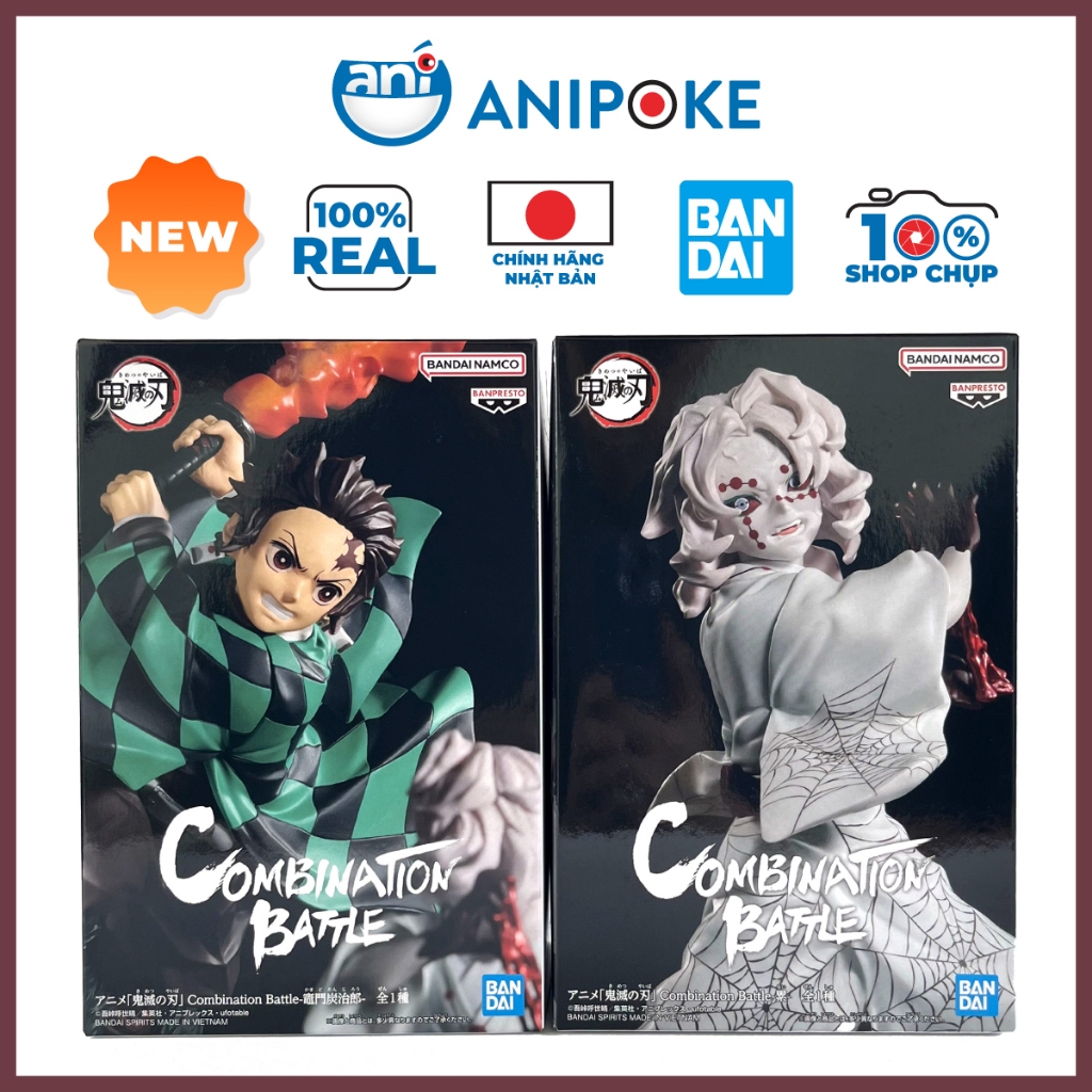 Mô hình Tanjiro VS Rui combination Battle,  Kimetsu no yaiba, Chính hãng Nhật F0-51