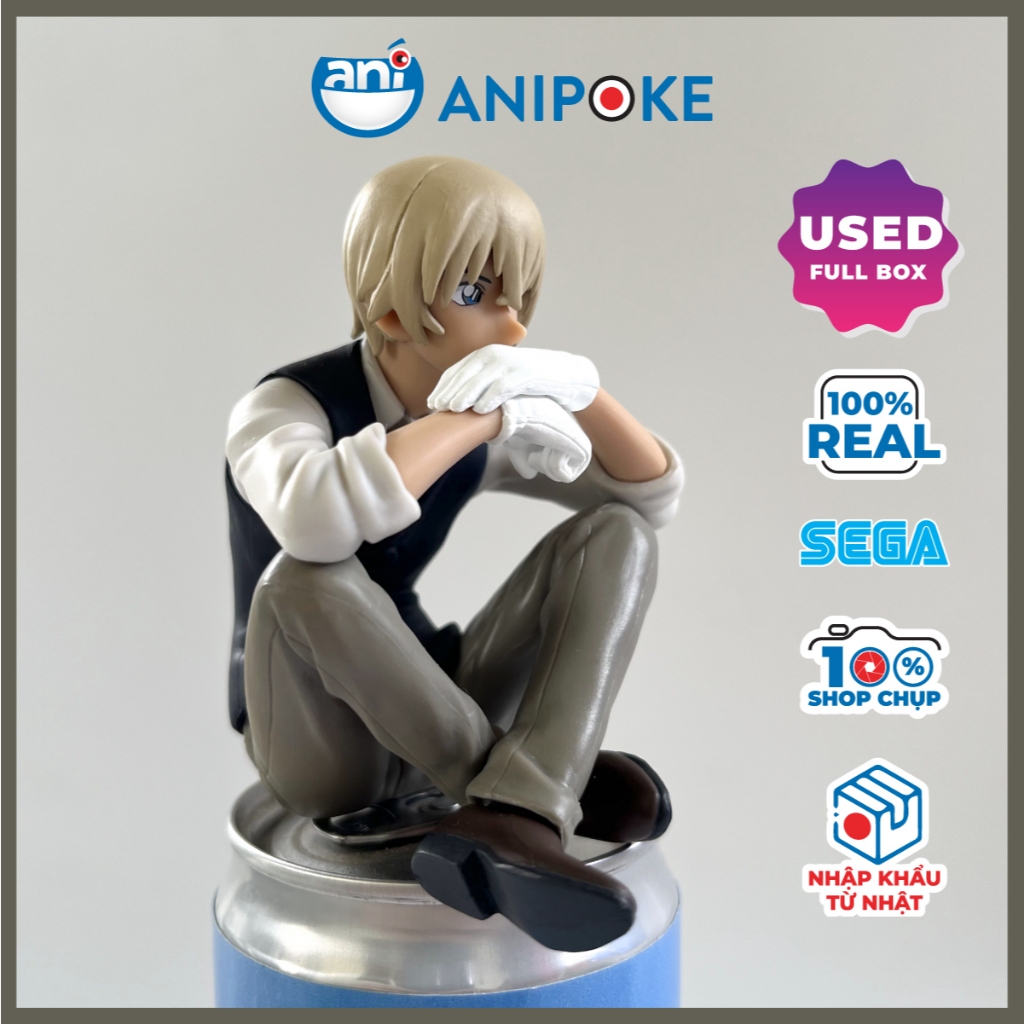 Mô hình Toru Amuro  ngồi Conan Detective chính hãng Sega, nguồn Nhật trực tiếp F49-30