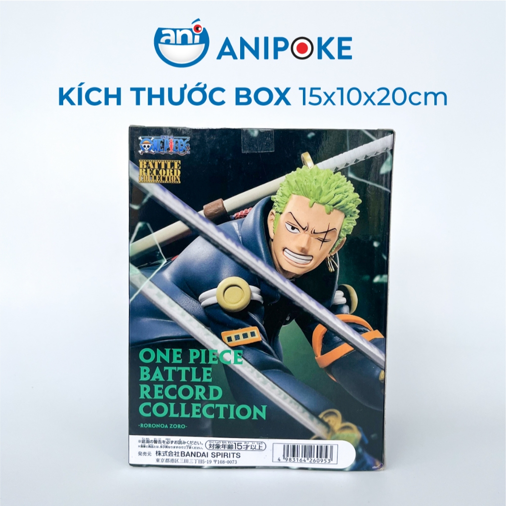 Mô hình Roronoa Zoro Battle Record collection kỉ niệm 25 năm Anime One Piece chính hãng Nhật Bản f12-12
