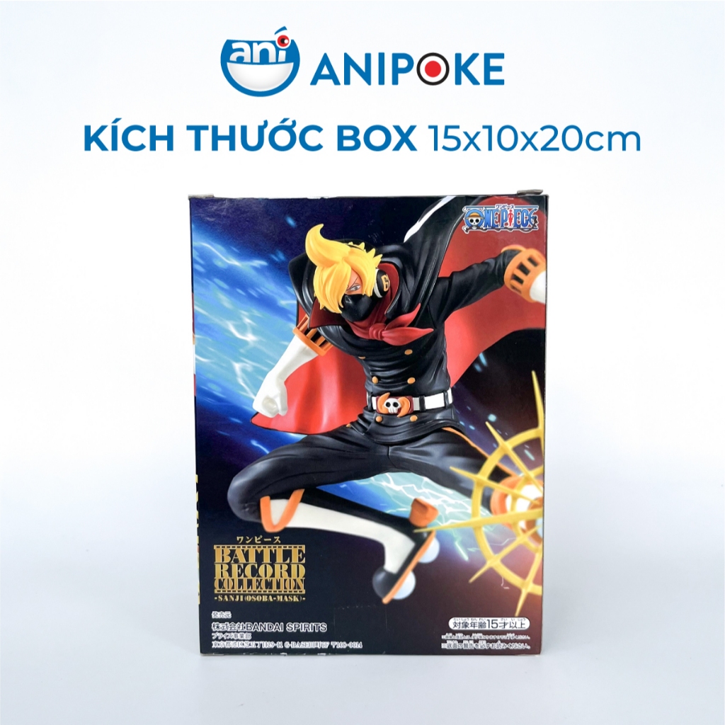 Mô hình Sanji Osoba Mask Battle Record collection One Piece - Vua Hải Tặc chính hãng Bandai Nhật Bản F26-19