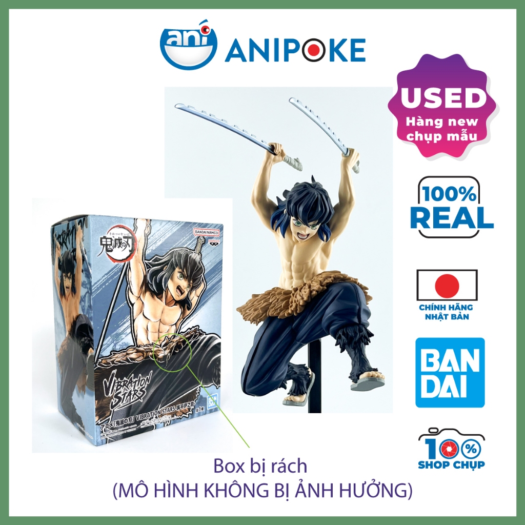 Mô hình Đấng Ỉn Inosuke Vibration stars  Kimetsu no yaiba, Chính hãng Nhật F80-03
