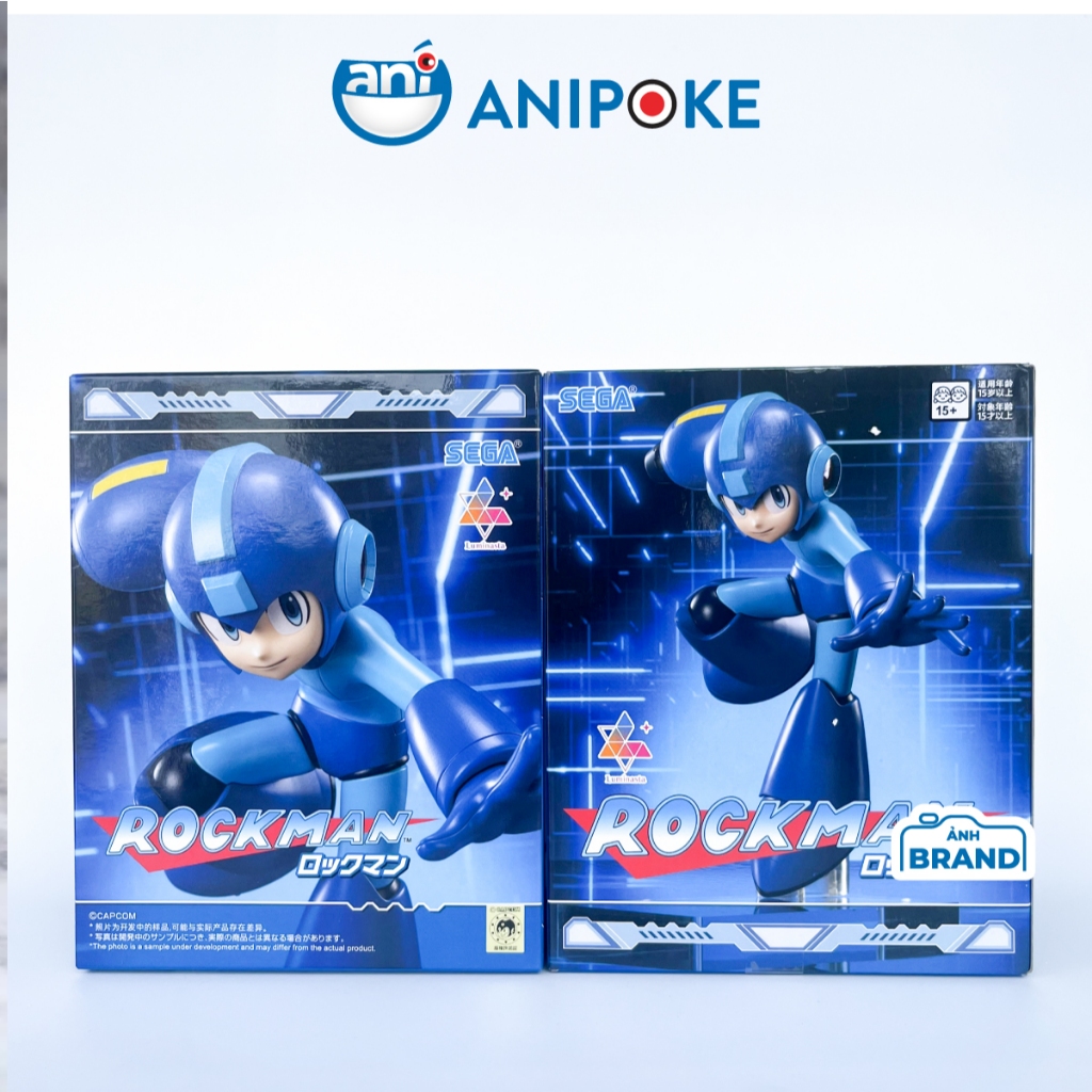 Hàng Sẵn Mô hình Rockman - Megaman Luminsata  - Capcom chính hãng Sega - Nhật Anipoke f55-12