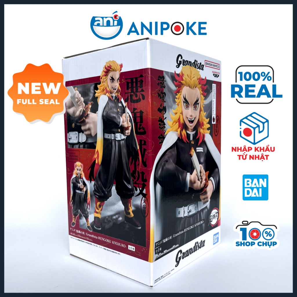 Mô hình Rengoku Grandista Kimetsu no yaiba Thanh gươm diệt quỷ chính hãng Bandai Nhật f46-14