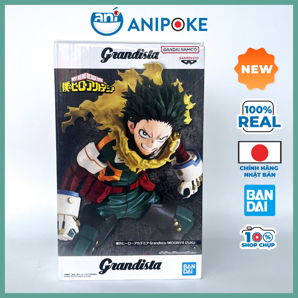 Mô hình Midoriya Izuku - Deku Grandista  MHA Học Viện Anh Hùng chính hãng Bandai Nhật - Anipoke