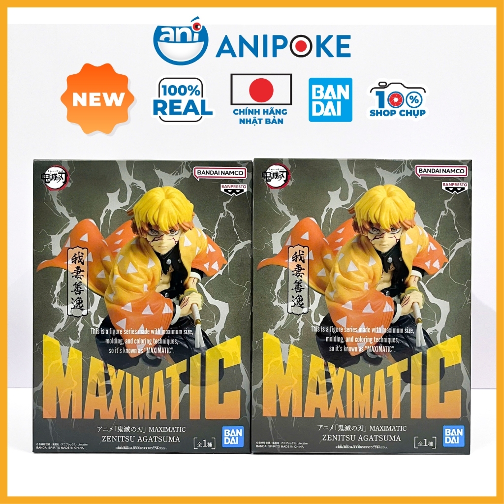 Mô hình Zenitsu Maximatic Vô Hạn Thành chính hãng Bandai Nội địa Nhật  Anipoke f87-03