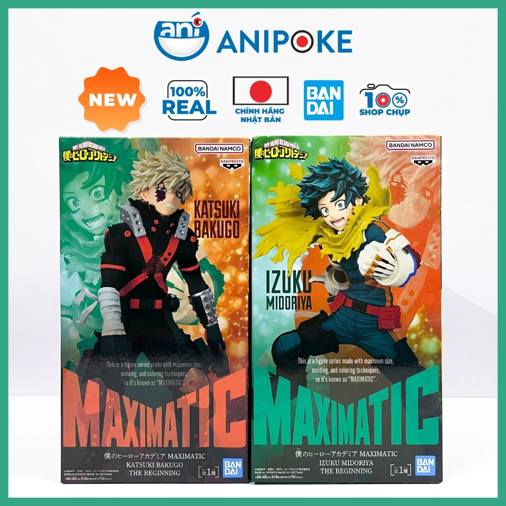 Mô hình Deku - Bakugo The Beginning Maximatic MHA Học Viện Anh Hùng chính hãng Bandai - hàng Nhật nhập - Anipoke