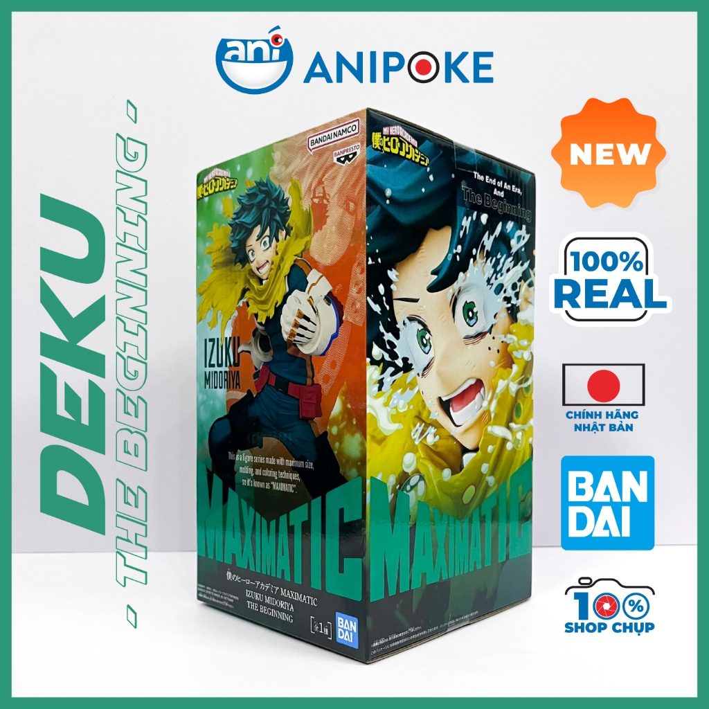 Mô hình Deku - Bakugo The Beginning Maximatic MHA Học Viện Anh Hùng chính hãng Bandai - hàng Nhật nhập - Anipoke