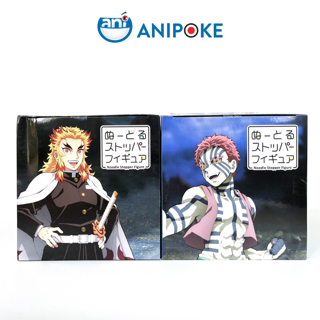 HÀNG SẴN Mô hình Viêm Trụ Rengoku Thượng Tam Akaza  Kimetsu no yaiba noodle stopper figure, Chính hãng Furyu - Nhật
