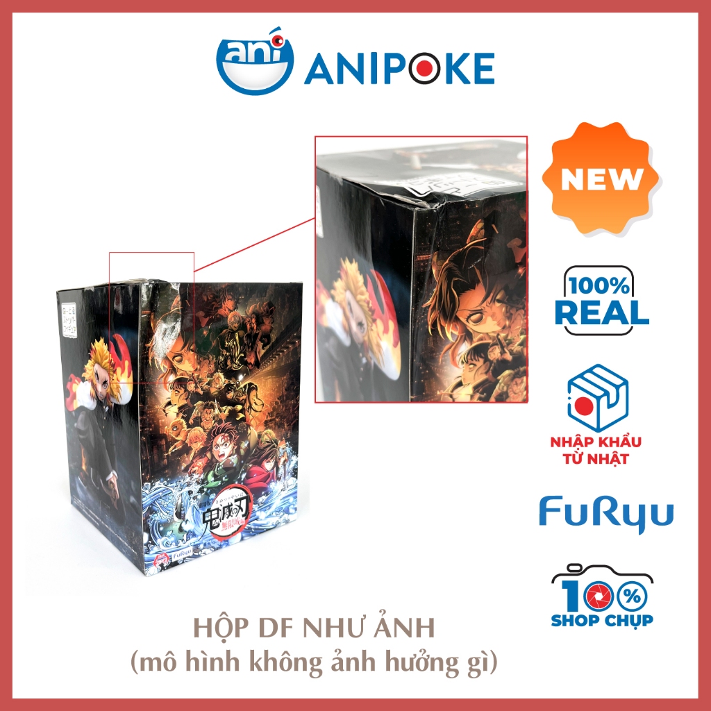 HÀNG SẴN Mô hình Viêm Trụ Rengoku Thượng Tam Akaza  Kimetsu no yaiba noodle stopper figure, Chính hãng Furyu - Nhật
