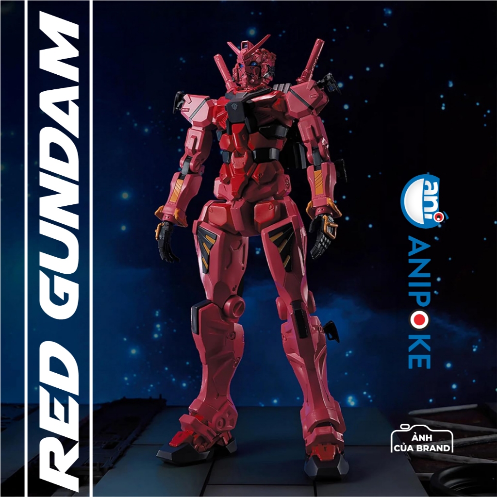 Mô hình tĩnh cao 28cm gMS-α Red Gundam - MobileSuit Gundam GQuuuuuuX Genkai Toppa chính hãng Bandai - Nhật