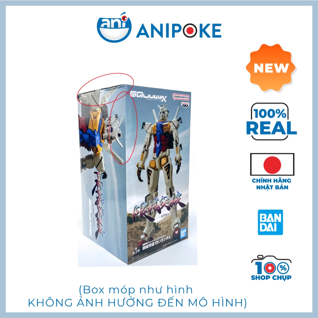 Mô hình tĩnh cao 28cm RX-78-02 White Gundam - MobileSuit Gundam GQuuuuuuX Genkai Toppa chính hãng Bandai - Nhật