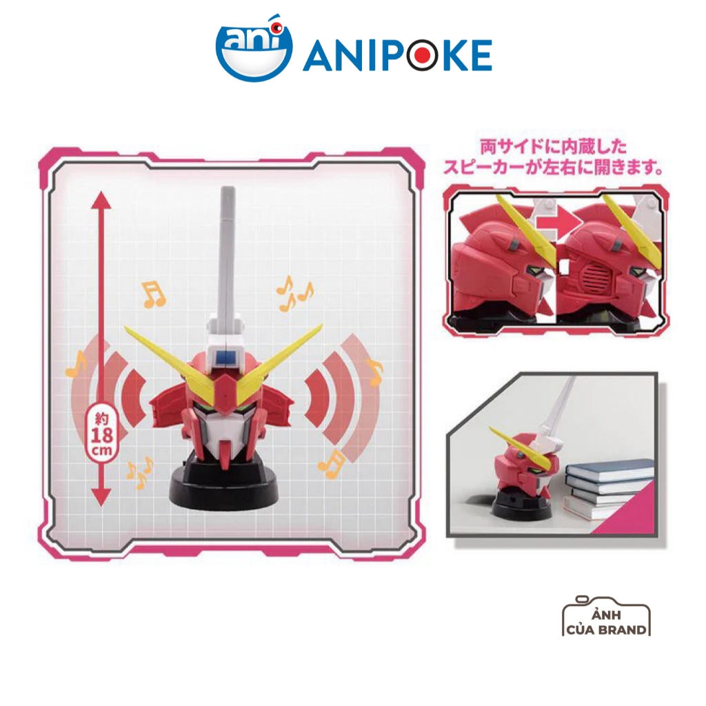 Mô hình loa Gundam SEED Freedom Infinite Justice Gundam Type-II head speaker chính hãng Bandai - Nhật  Cổng 1.1 F89-08