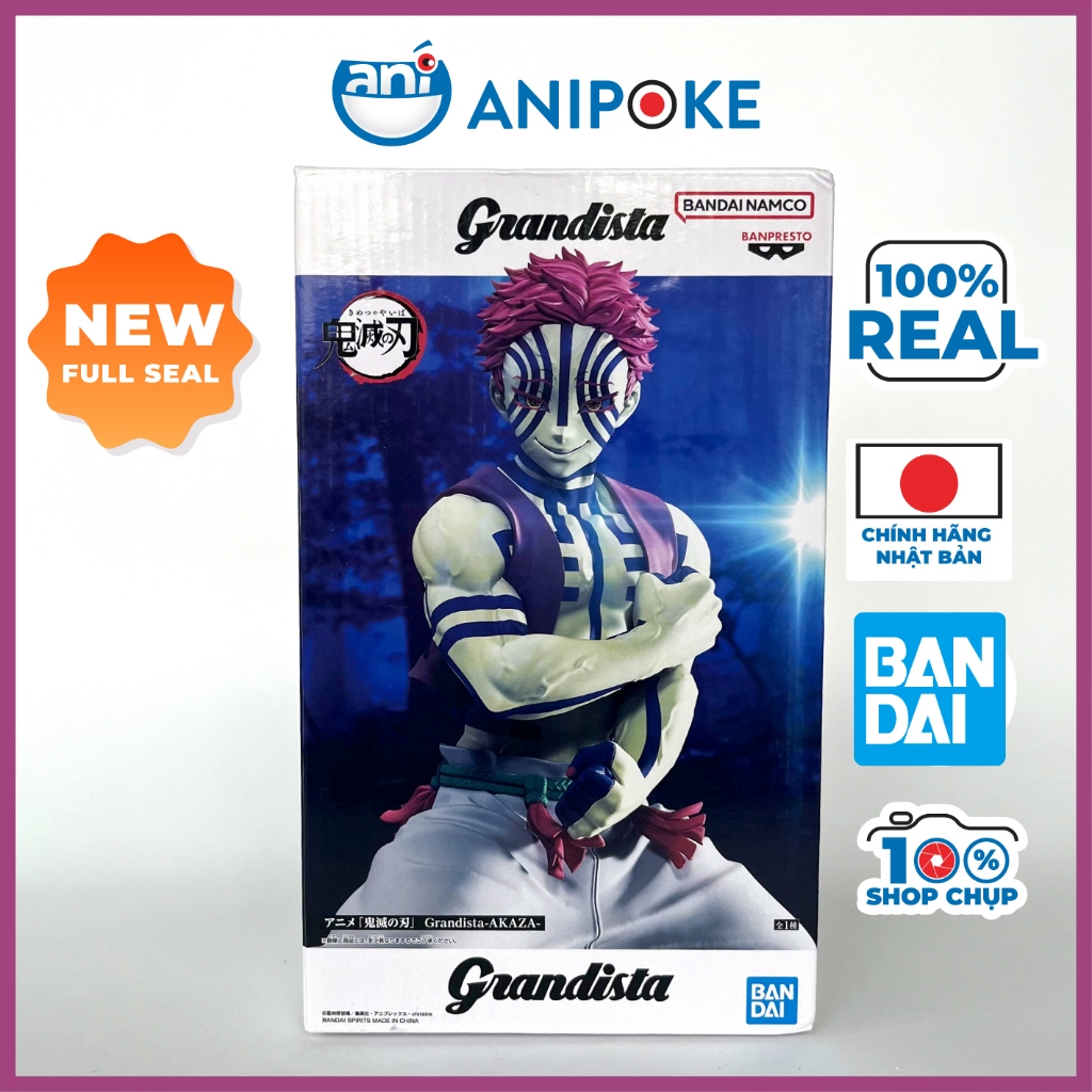 Mô hình Thượng Tam Akaza Grandista Kimetsu no yaiba Thanh gươm diệt quỷ chính hãng Bandai Nhật f43-07