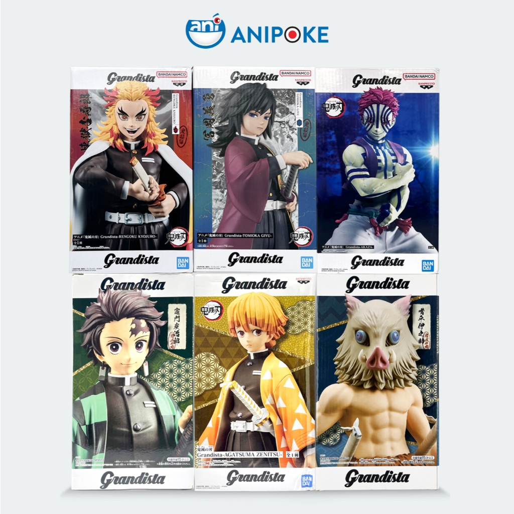 Mô hình Thượng Tam Akaza Grandista Kimetsu no yaiba Thanh gươm diệt quỷ chính hãng Bandai Nhật f43-07