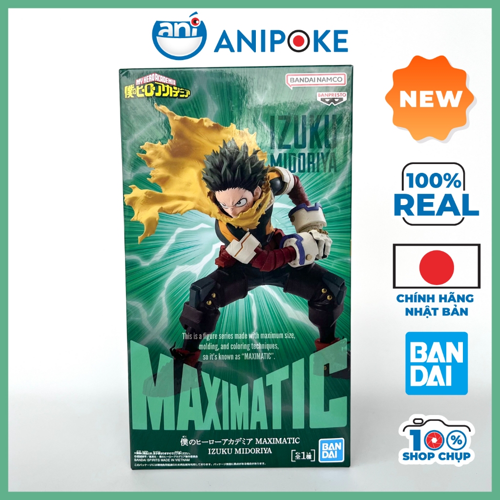 Mô hình Deku - Midoriya Izuku Maximatic MHA Học Viện Anh Hùng  chính hãng Bandai - Nhật f63-41