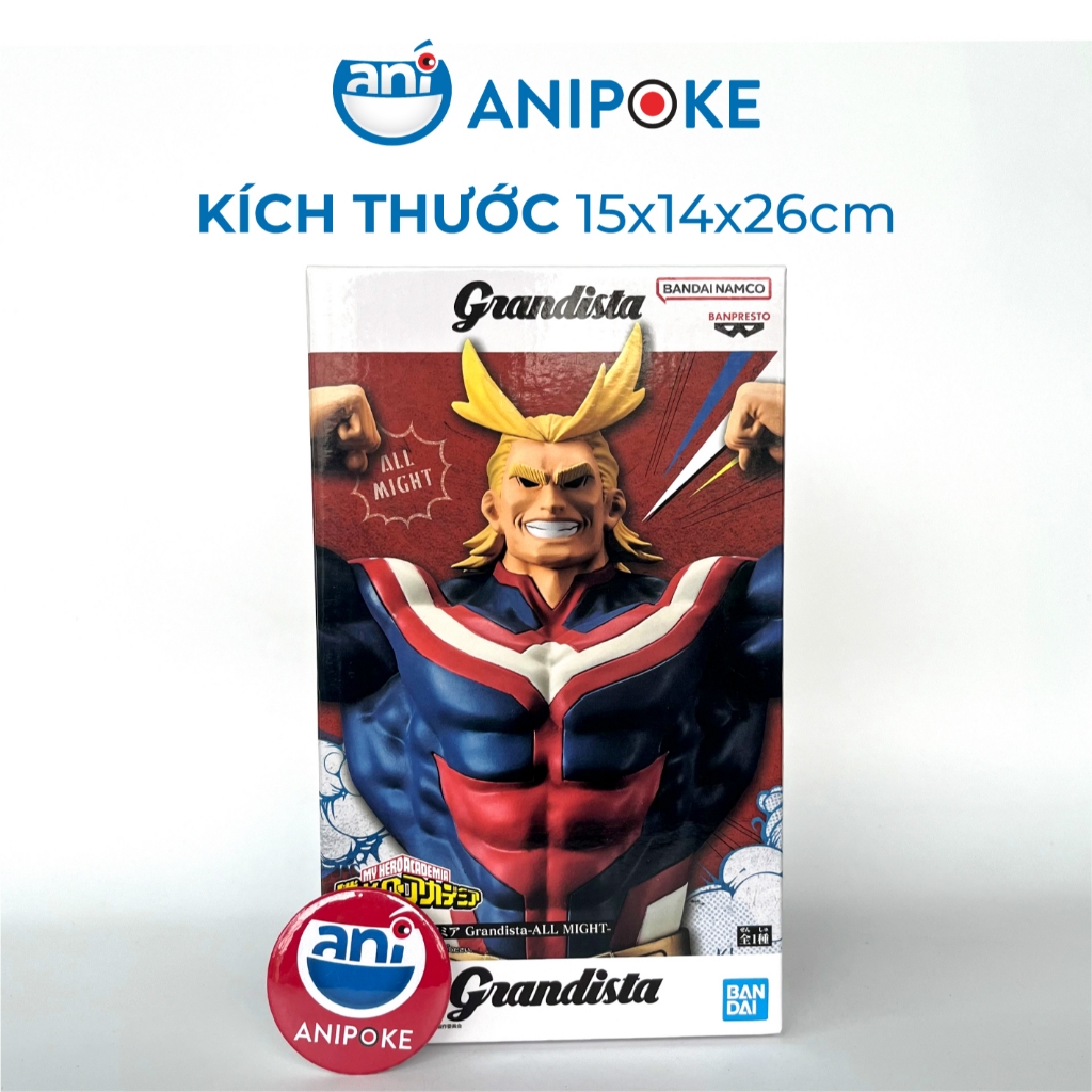 Mô hình All might grandista Grandista MHA Học Viện Anh Hùng chính hãng Bandai - Nhật F69-11