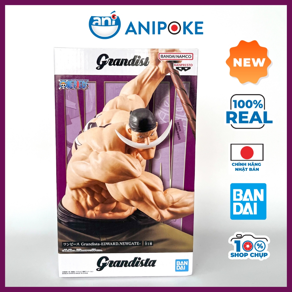 Mô hình  Edward Newgat Râu Trắng Grandista siêu to One Piece - Vua Hải Tặc chính hãng Bandai Bản f69-12 anipoke