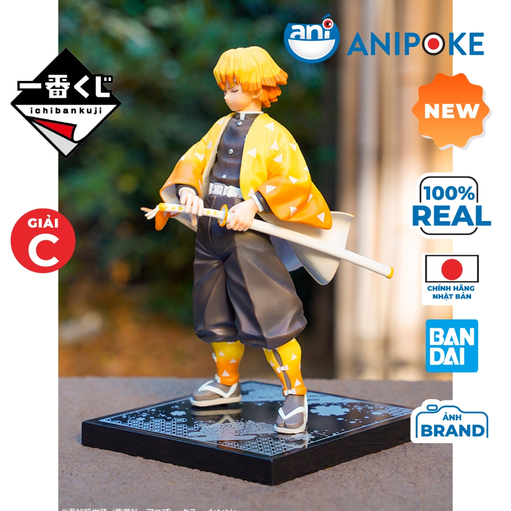 Mô hình Zenitsu ichiban kuji giải C chính hãng Bandai - Nhật Anipoke f66-09