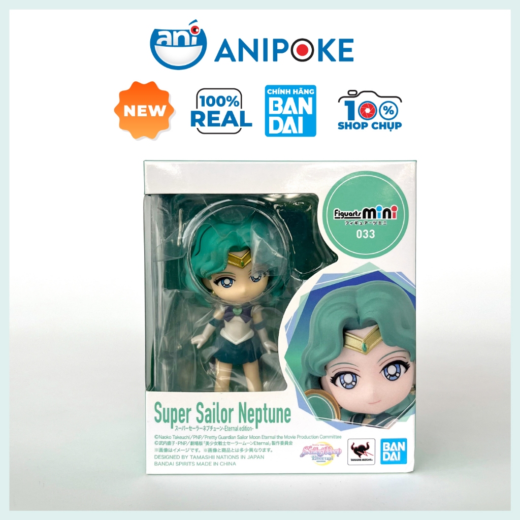 Mô hình Figuarts Mini Super Sailor Uranus - Neptune Thủy thủ sao Thiên Vương - sao Hải Vương Chính hãng Bandai