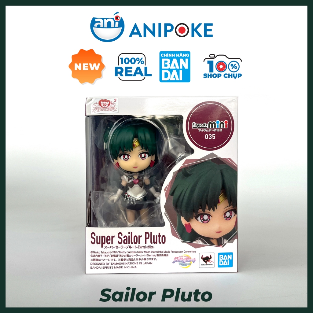 Mô hình Figuarts Mini Super Sailor Pluto - Saturn thủy thủ sao Diêm Vương - sao Thổ Chính hãng Bandai Anipoke