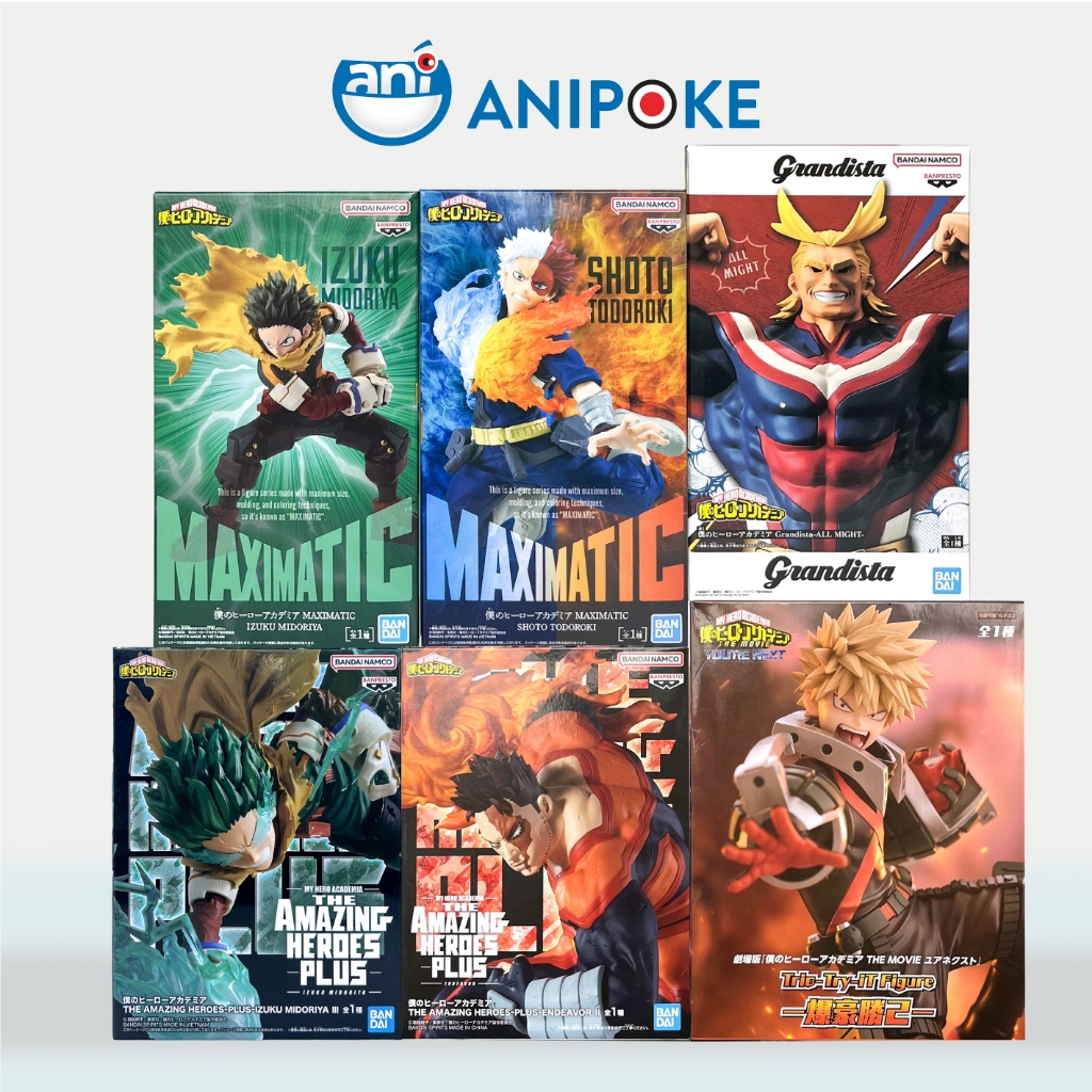 Mô hình Anh hùng lửa Enji Endeavor tóc ngắn My Hero plus MHA Học Viện Anh Hùng  chính hãng Bandai Nhật f69-10