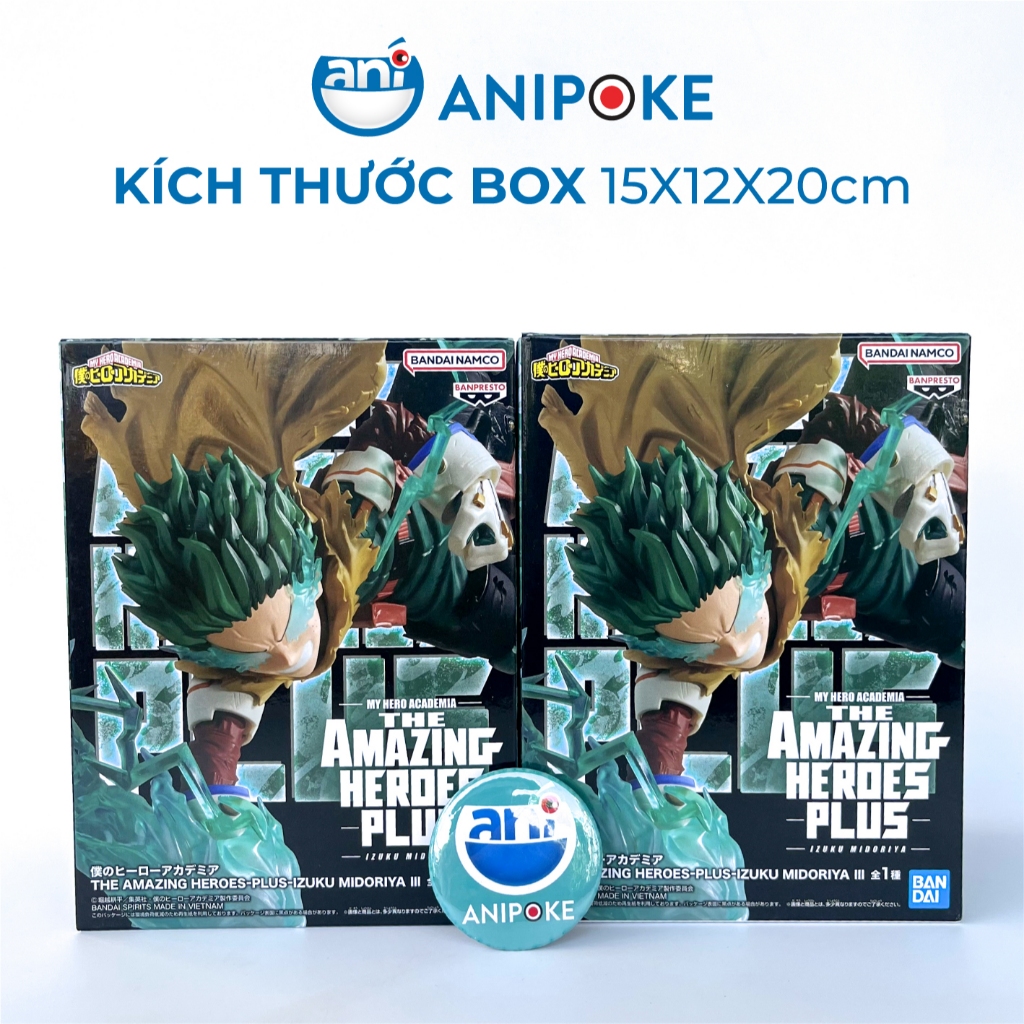 Mô hình Deku Tung Detroit Smash vol Amazing Heroes Plus III MHA Học Viện Anh Hùng  chính hãng Bandai Nhật f24-13