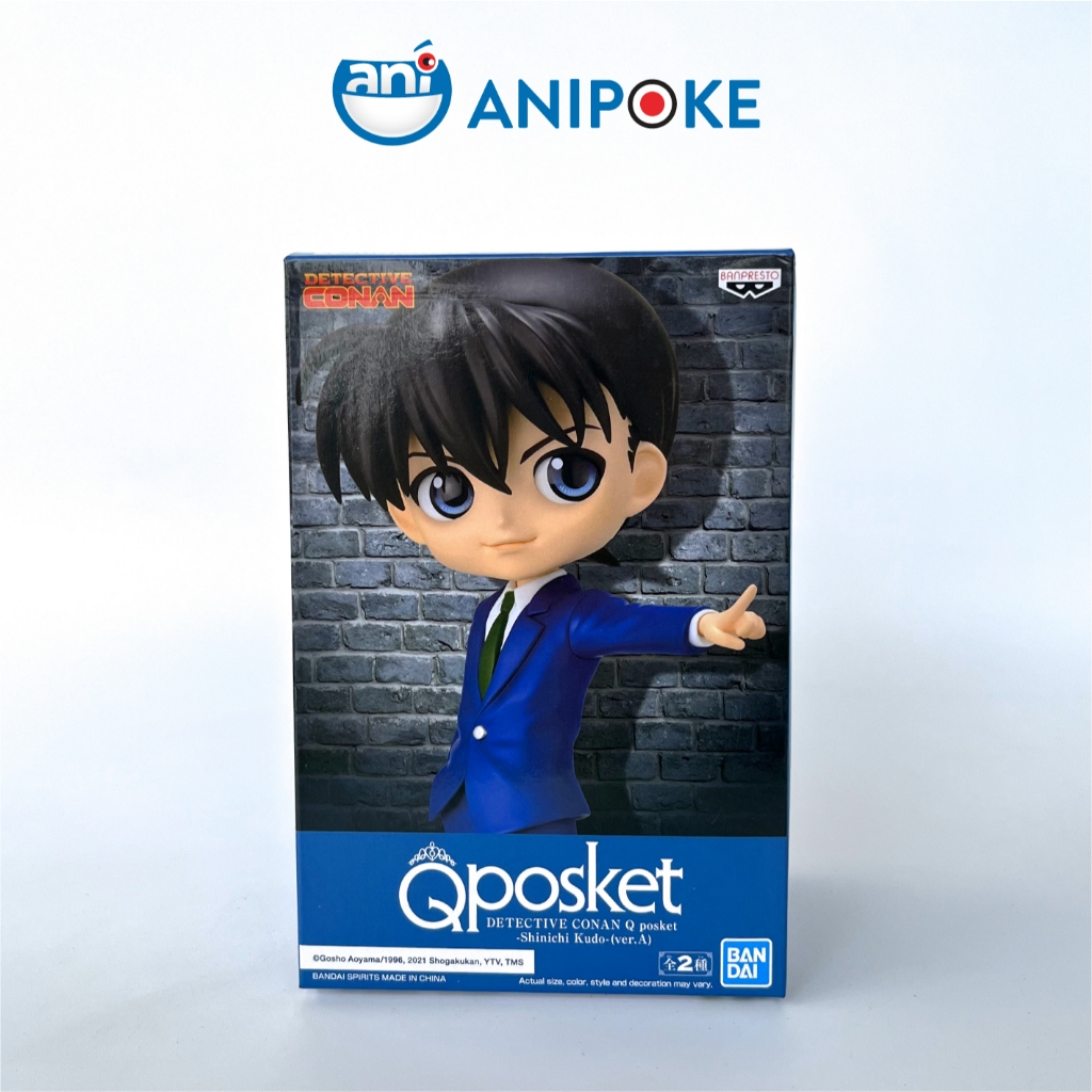 Mô hình Shinichi Q posket A Thám Tử Lừng Danh Conan Detective chính hãng Bandai Anipoke