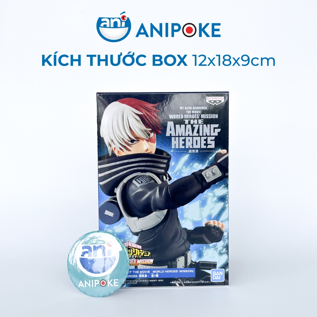 Mô hình Shoto The movie world heroes mission MHA Học Viện Anh Hùng chính hãng Bandai F12-14
