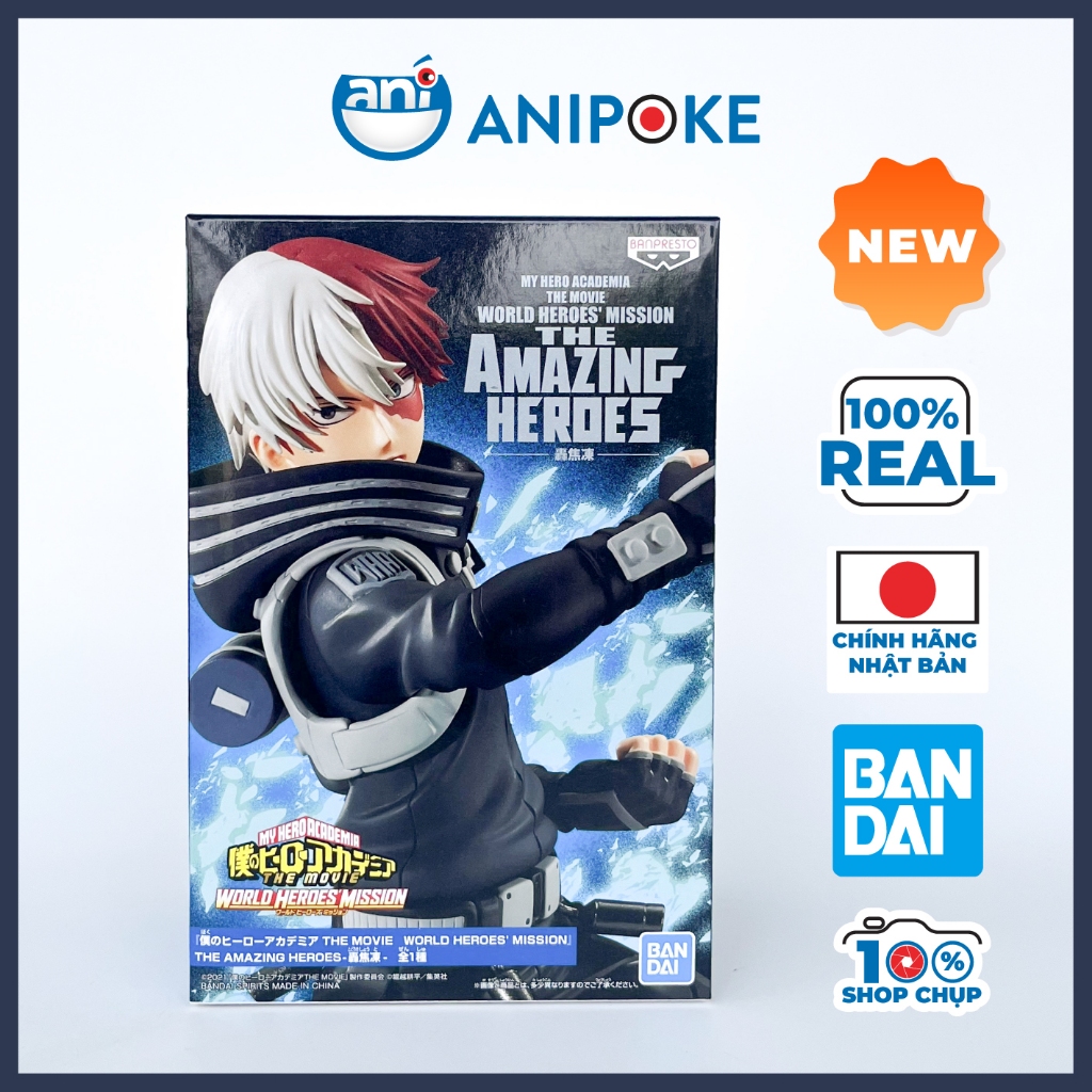 Mô hình Shoto The movie world heroes mission MHA Học Viện Anh Hùng chính hãng Bandai F12-14