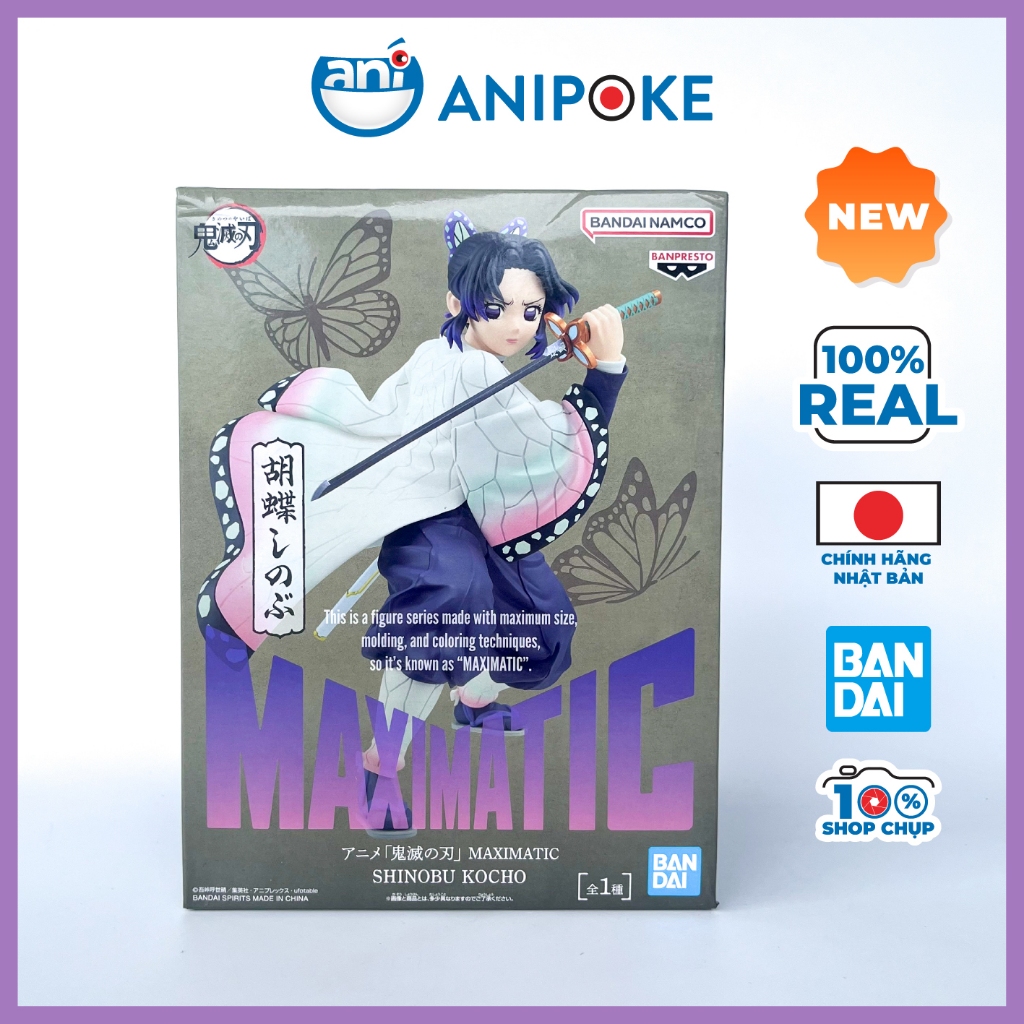 Mô hình Trùng trụ Shinobu Maximatic - vô hạn thành -kimetsu no yaiba chính hãng Bandai - Nhật Anipoke f53-11