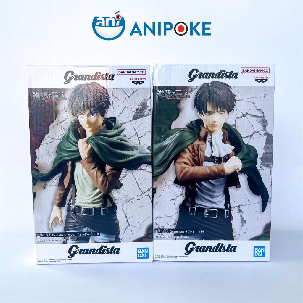 Mô hình Levi - Eren Grandista Attack on Titan Đại Chiến Người khổng lồ Chính hãng Bandai - Nhật - Anipoke