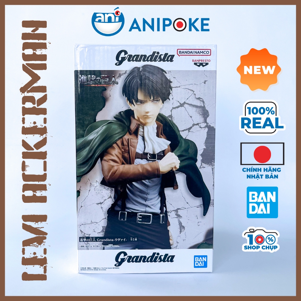 Mô hình Levi - Eren Grandista Attack on Titan Đại Chiến Người khổng lồ Chính hãng Bandai - Nhật - Anipoke