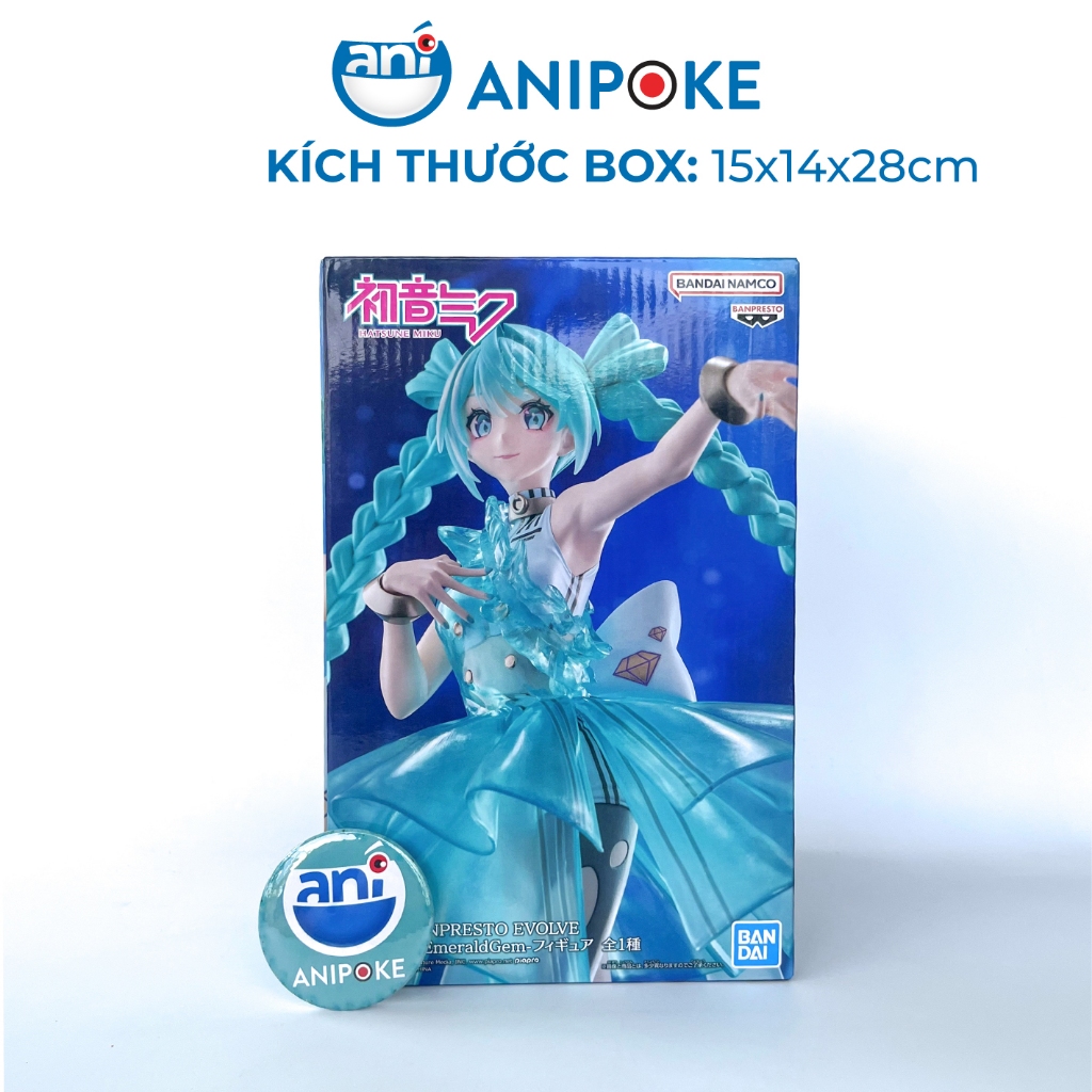 Mô hình HATSUNE MIKU - EMERALD GEM: VẺ ĐẸP CỦA VIÊN NGỌC LỤC BẢO Chính hãng Bandai - Anipoke