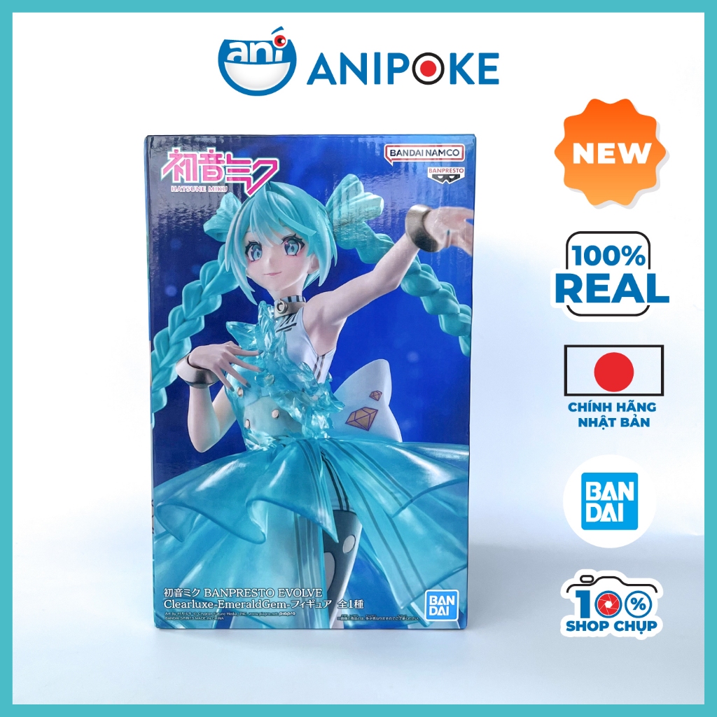 Mô hình HATSUNE MIKU - EMERALD GEM: VẺ ĐẸP CỦA VIÊN NGỌC LỤC BẢO Chính hãng Bandai - Anipoke