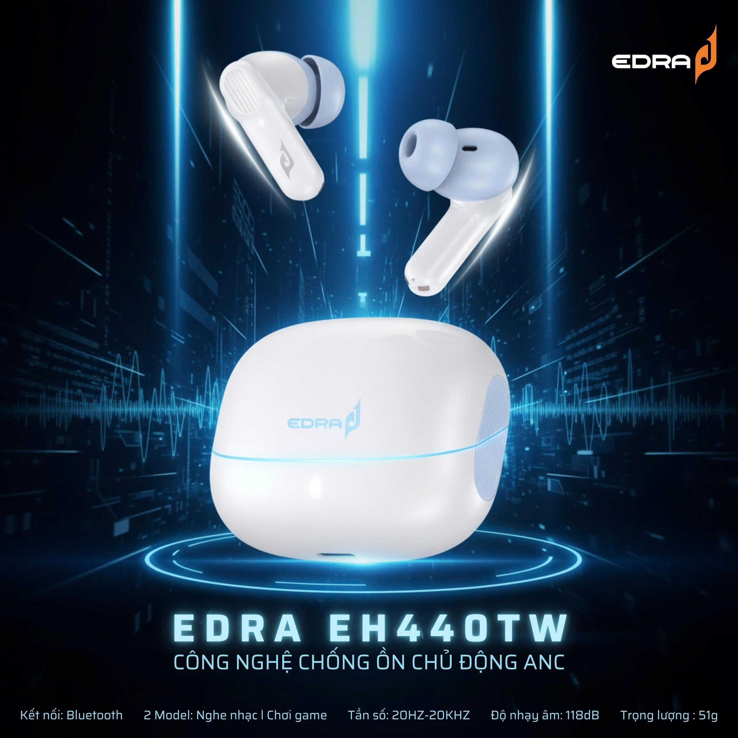 Tai nghe True Wireless E-Dra EH440TW