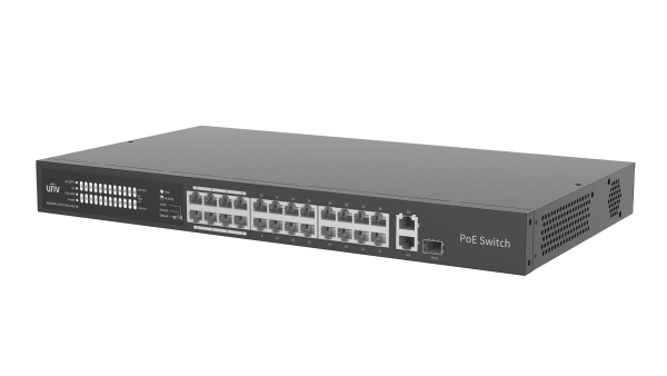 Switch UNV NSW2020-24T1GT1GC-LPOE-IN 26 Cổng ( 24 PoE + 2 Uplink ) 10/100 Mbps