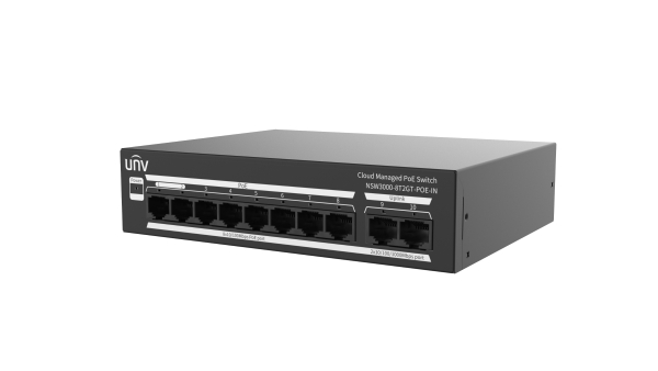 Switch UNV NSW3000-8T2GT-LPOE-IN 10 Cổng ( 8 PoE + 2 Uplink ) 10/100 Mbps