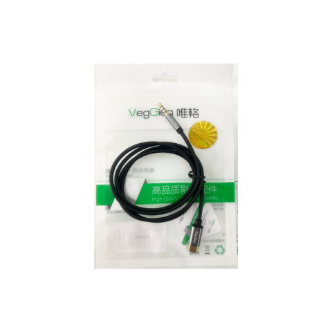 Cáp chuyển USB Type C ra 3.5mm (dương) VegGieg 1m V-A624