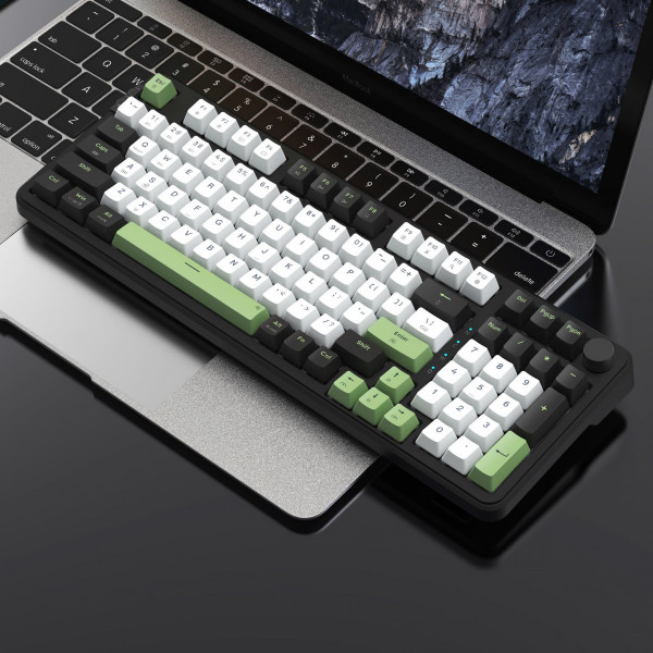 Bàn phím cơ EDRA EK398W (BLACK + WHITE + GREEN)
